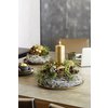 New Gray Line rond kussen, 20 cm, gebleekt