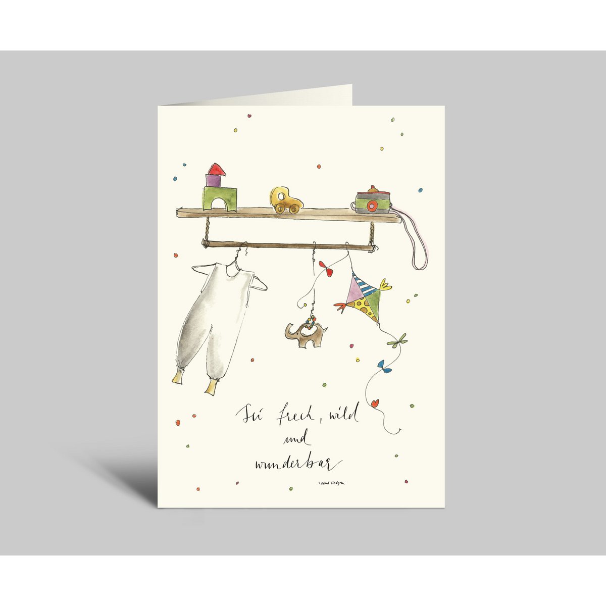 Birth card | Be cheeky wild and wonderful | Birth card (new version)