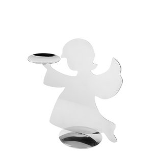 Kaarshouder HOLYWORKER zilver 25 cm diameter 30 cm hoogte