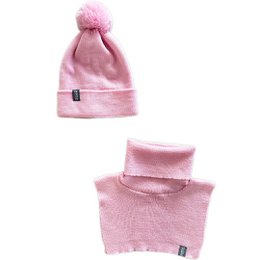 børn 100% merino uld vintertørklæde, lyserød