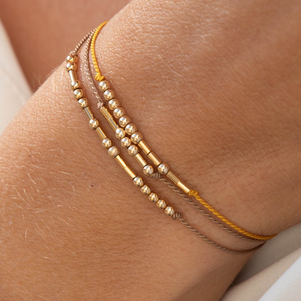 Morsecode Armband "achtsam"