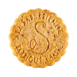 Sandkager med hindbærchips - Mini karton terning n°4 35 g