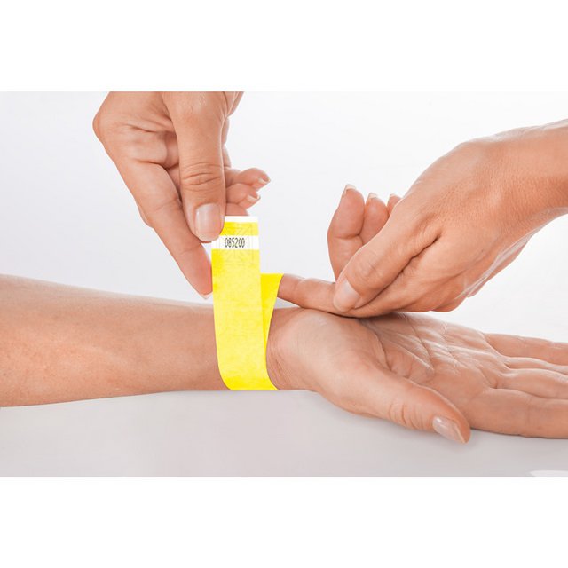 Braccialetti per eventi Sigel super soft 255x25mm giallo fluo 120 pz