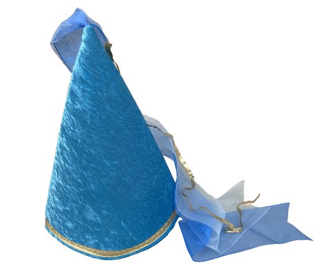 FAIRY CONE KROWN BLUE VELVET - ST699