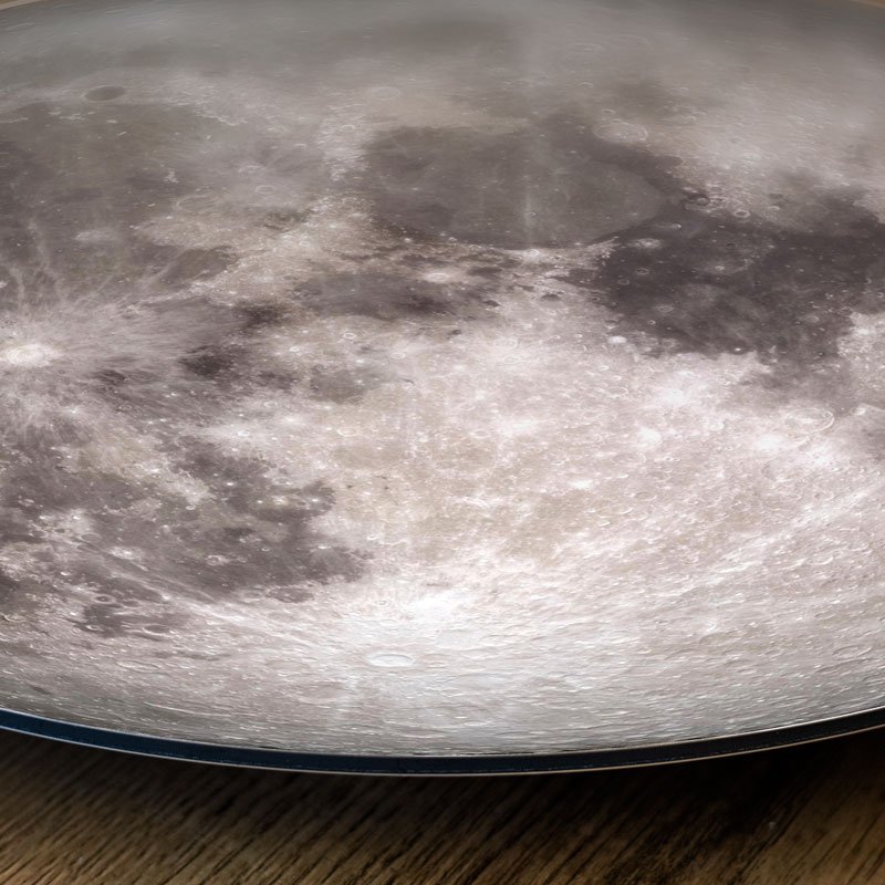 Wall circle Full Moon - round painting - wall circle