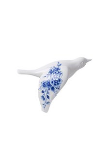 Wandvogel 3 - Keramik - Delft Blue - 10 cm