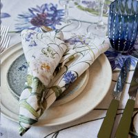 Linnen servet - Blue Flower Garden JL