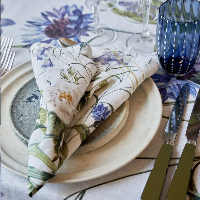 Linna serwetka - Blue Flower Garden JL