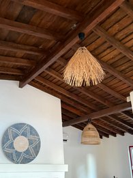 Rusty Rattan Lampshade Natural