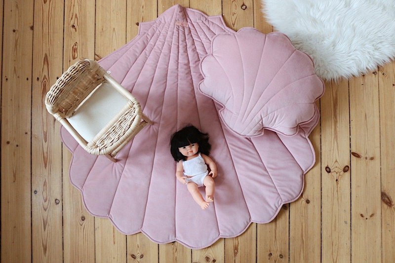 "Soft Pink" Velvet Shell Pude