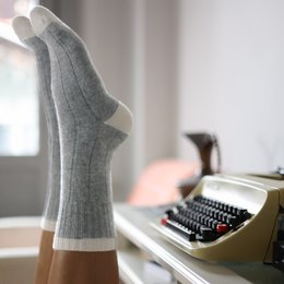 Klue merino wollen sokken Band | 36-40 | Grijs