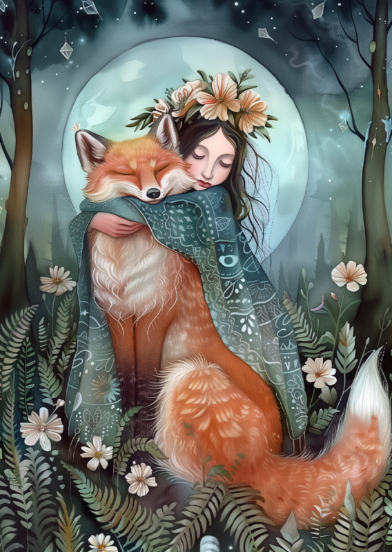 Hugging Animals: Vos | Map Fripperies