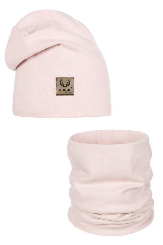 BENIAMINA hat with a snood - BROWN