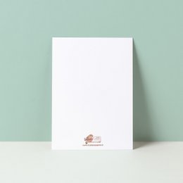 Postkortfelt af glemme-me-noter