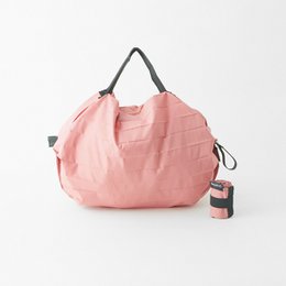Shupatto compacte opvouwbare boodschappentas maat S - Peach (Momo)