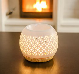Kominek do perfum z serii Céramy – Qianbi – Lakierowany ceramiczny świecznik – Dyfuzja zapachowych wosków, olejków eterycznych – Dekoracyjny pomysł na prezent