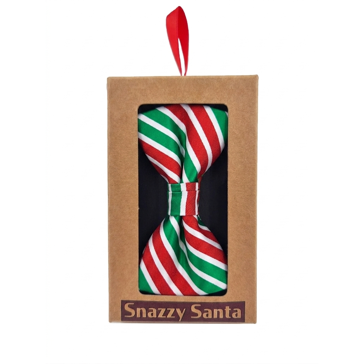 Bowtie - Green and red stripes