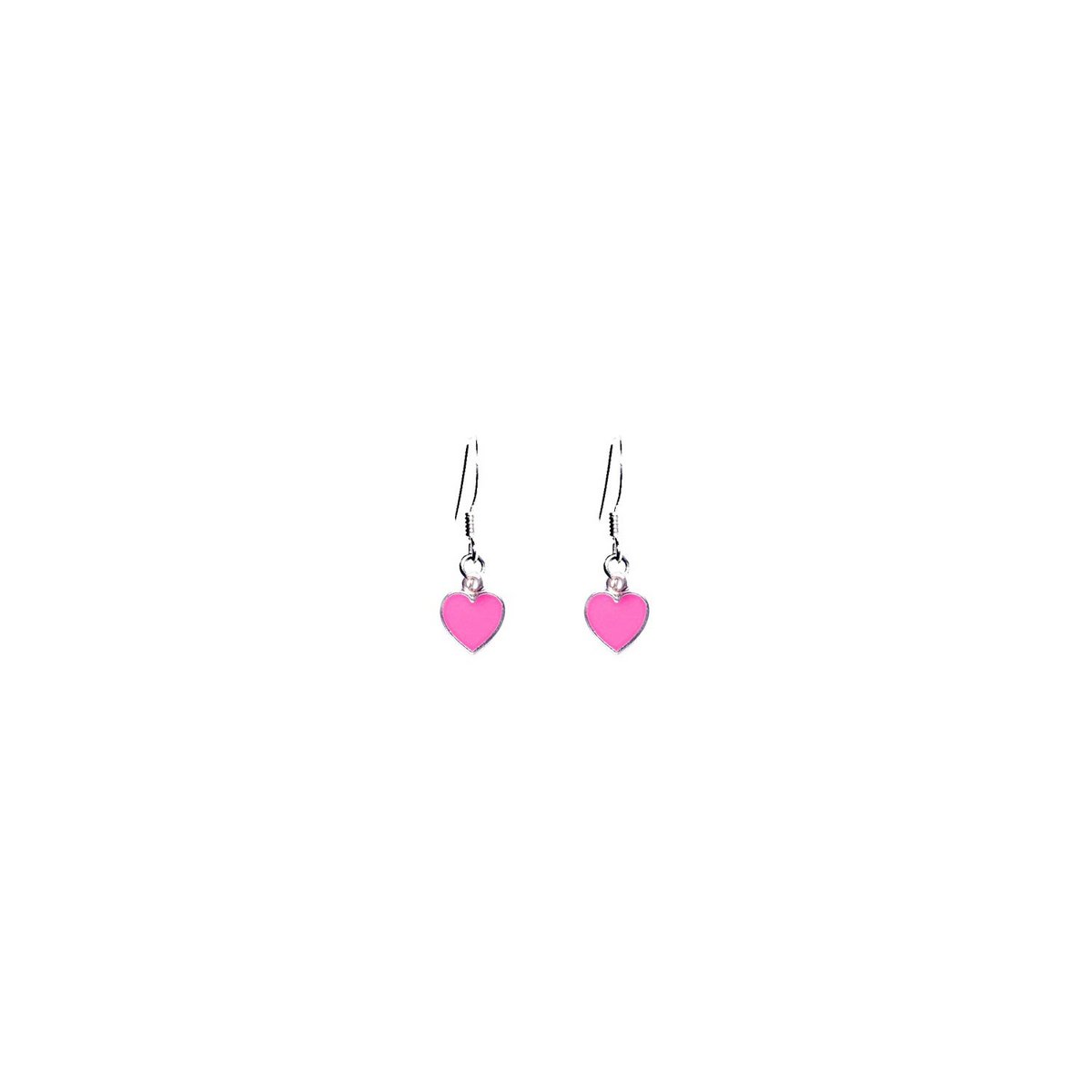 Pendientes Rose Pink Hearts, Naipes inspirados Reina de Corazones