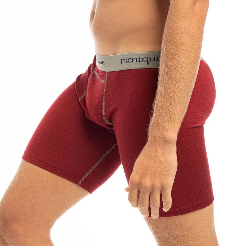 Herre Merino 160 boxershorts Royal Cherry