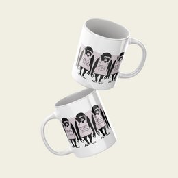 Taza de cerámica Banksy 325ml - Ríete ahora