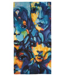 Linen beach towel View Blue - Vilmantas Marcinkevičius