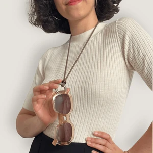 Eve Glasses Holder Necklace – Waxed cotton adjustable necklace