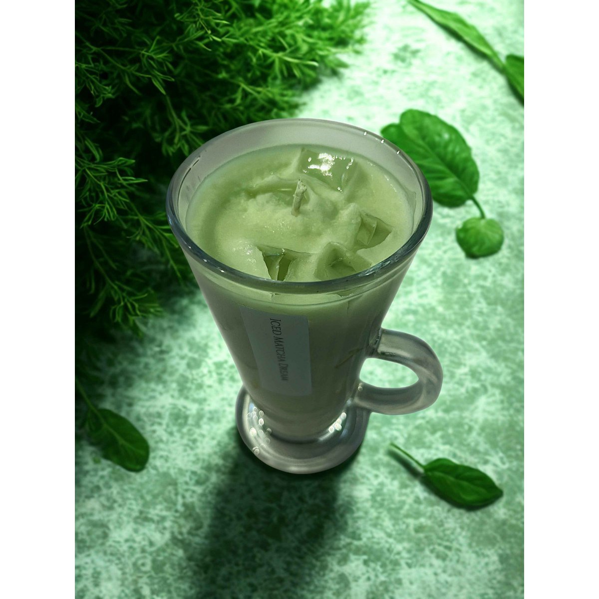 Iced Matcha Dream - Vela Matcha Latte con cubitos de hielo (250 g)