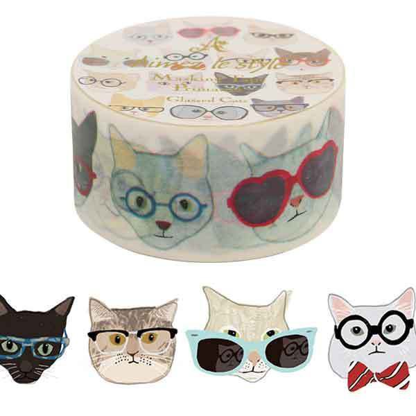 Washi / Masking Tape "Gläserne Katze"
