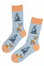 Calcetines navideños BAMBI celeste