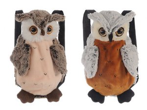 Plush backpack owl 21x11x35