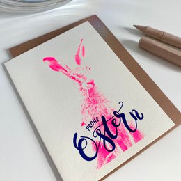 Frohe Ostern Foto pink