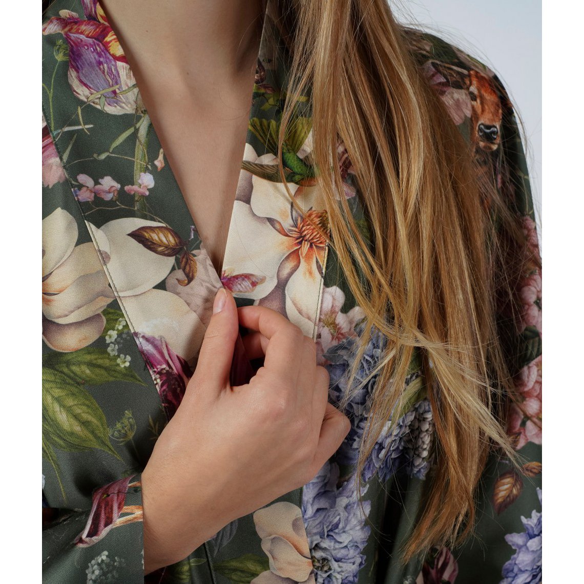 Albornoz Kimono Magic Garden Moss
