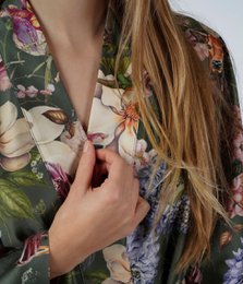 Albornoz Kimono Magic Garden Moss