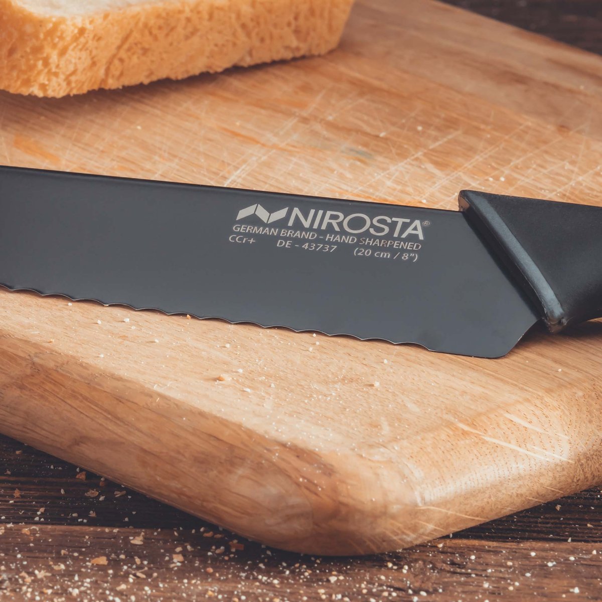 Nirosta Black Edition Serrated Bread Knife