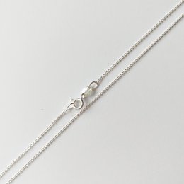 925 sterling silver chain, 0.8mm thick, diamond coated for a sparkling finish. Available in various lengths from 40cm to 90cm.