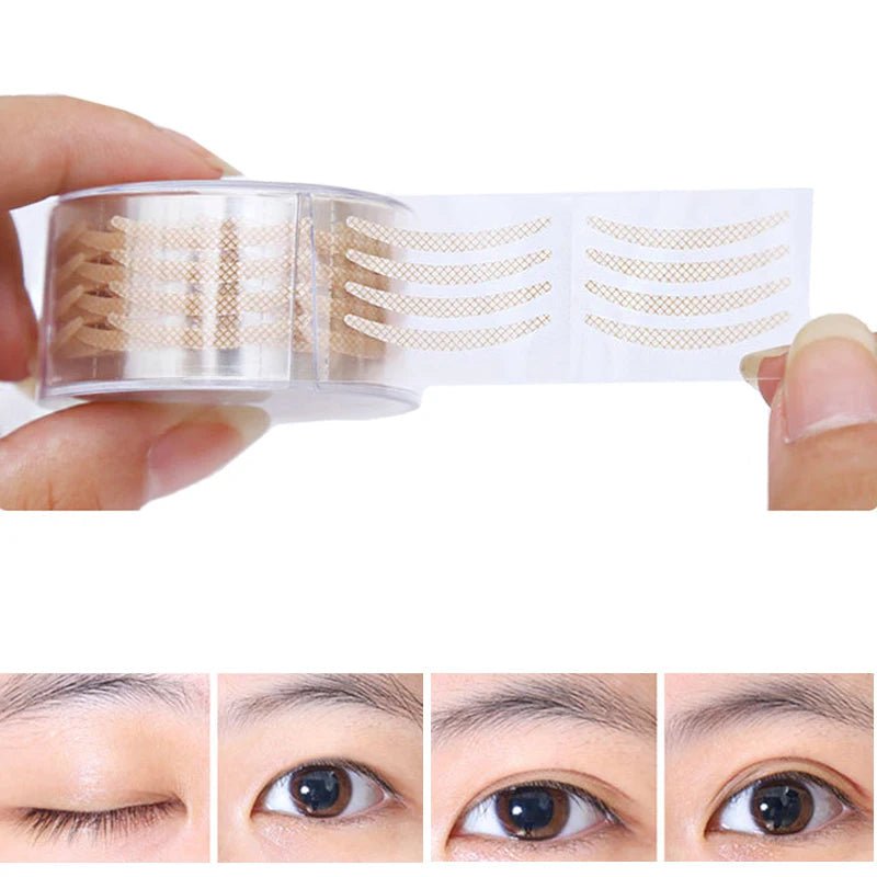 600 Stuks Eye Lift Strips Dubbele Ooglid Tape Helder Grijs Ooglid Streep Grote Ogen Onzichtbare Dubbele Vouw Ooglid Sticker Makeup Tools