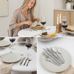 Besteckset Essential – 8 Personen / Silber 18.0 Edelstahl