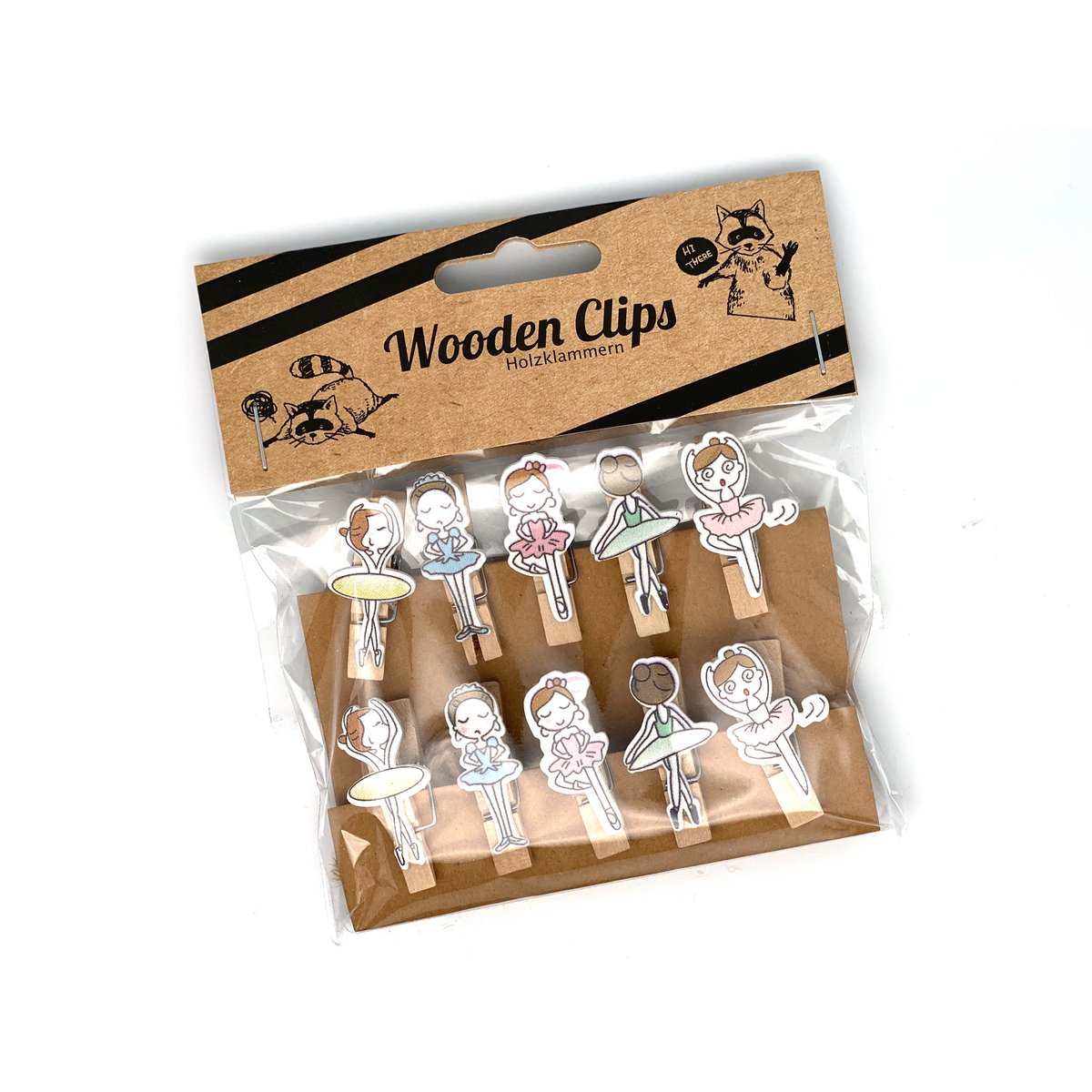 Ballet Wooden Clips