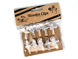 Ballet Wooden Clips