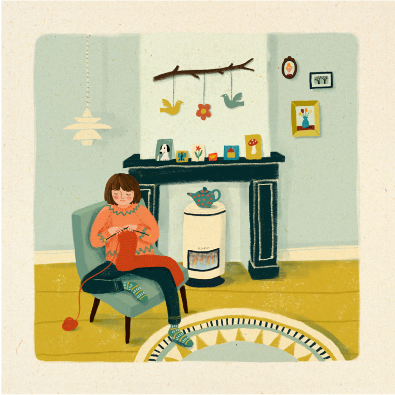 Greeting card | Knitting