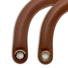 C-Modell-Taschengriff aus PU-Leder mit Feder-O-Ring-Clip