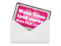 Tin postcard saying 10x14 cm If loyalty is fun, then it's love sign