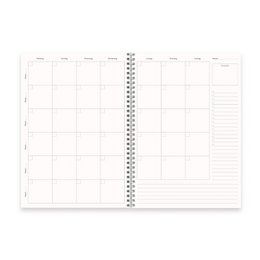 Prikkelarme A4 weekplanner 'Lotus' planboekje / werkboek met ringband