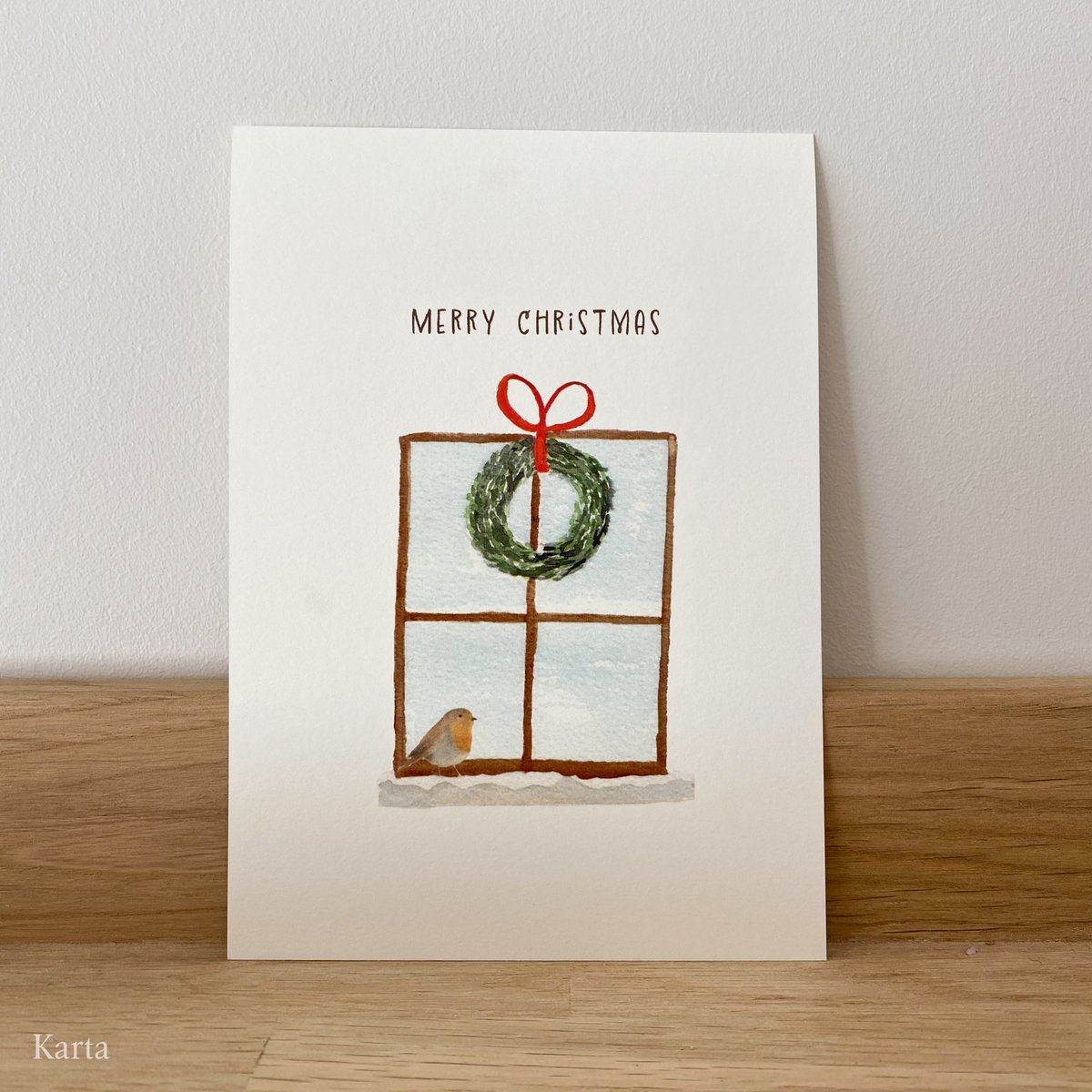 Kartka świąteczna - Robin