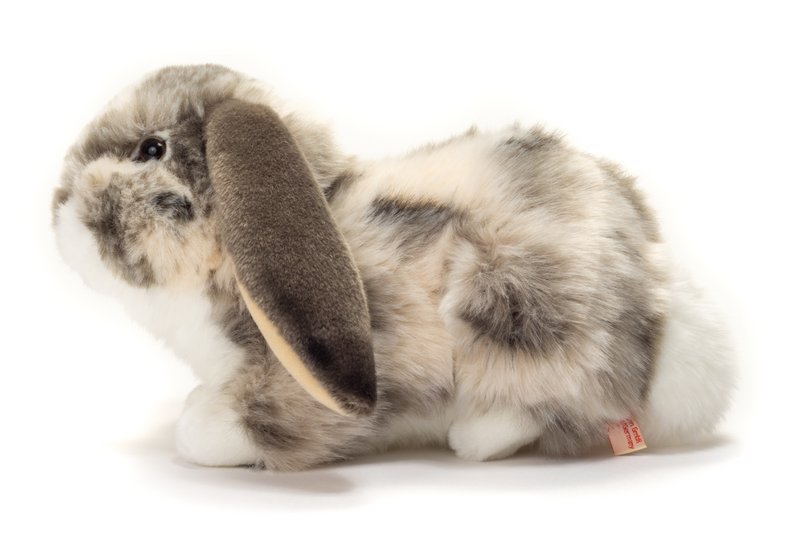 Ram rabbit gray white 30 cm - plush toy - soft toy