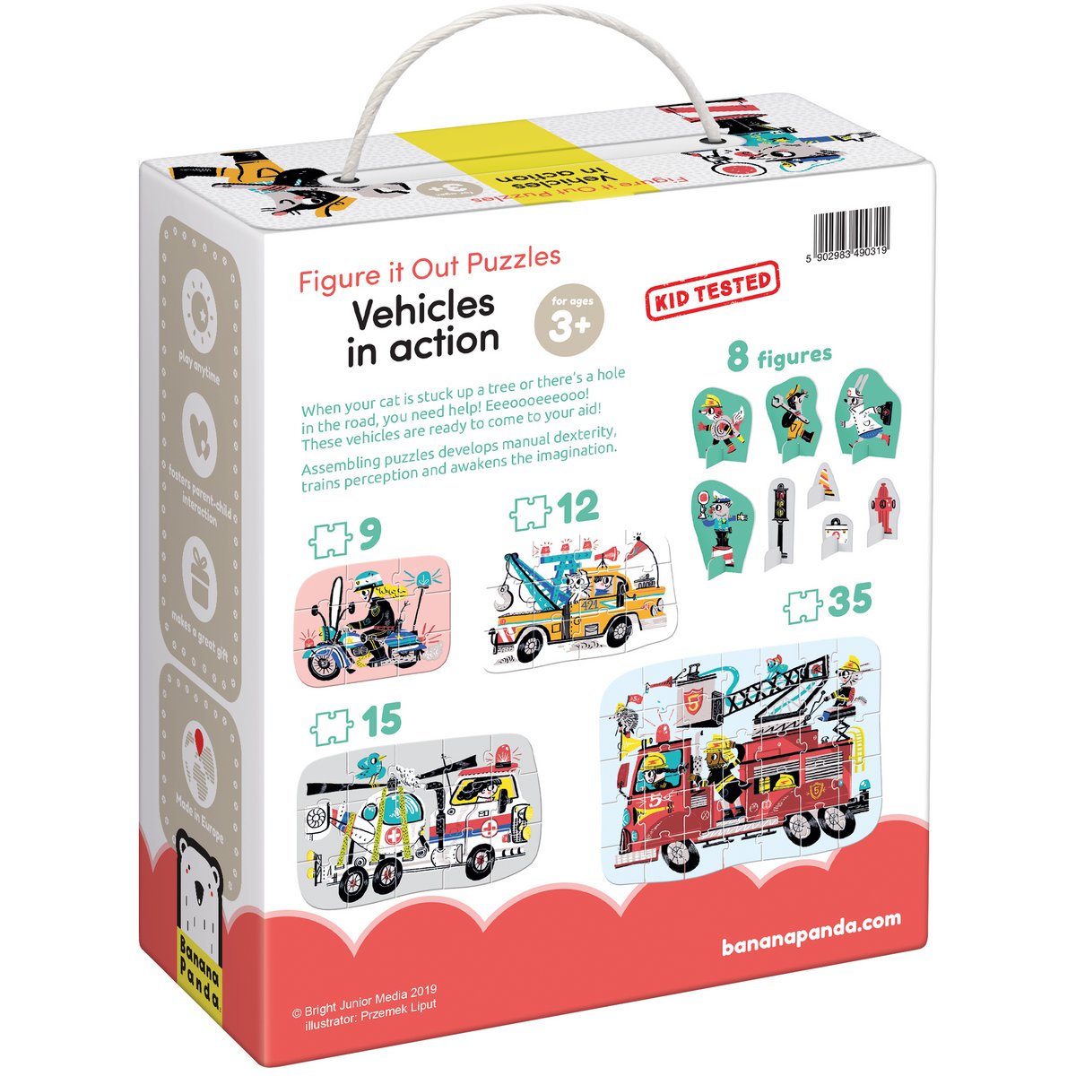Figure it Out Puzzles Vehicles in Action 3+