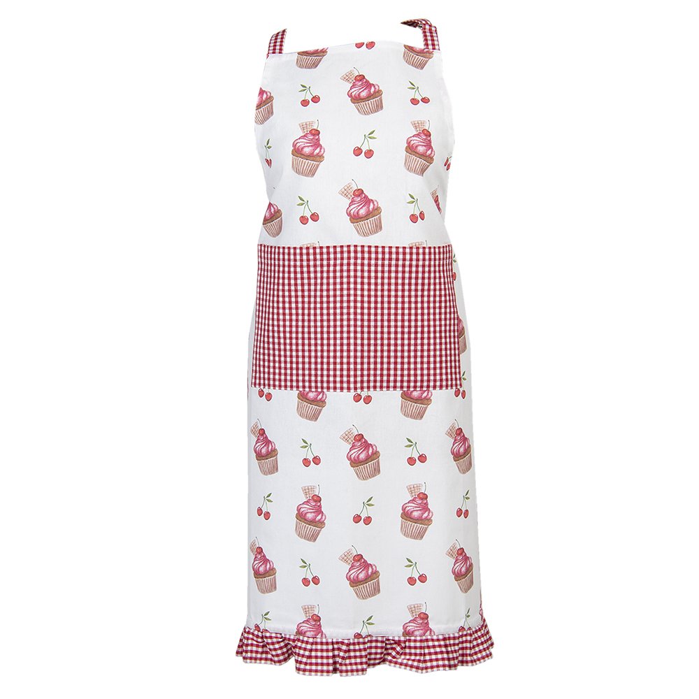 Tablier de cuisine 70x85 cm rouge rose coton Cupcakes tablier barbecue