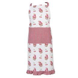 Tablier de cuisine 70x85 cm rouge rose coton Cupcakes tablier barbecue