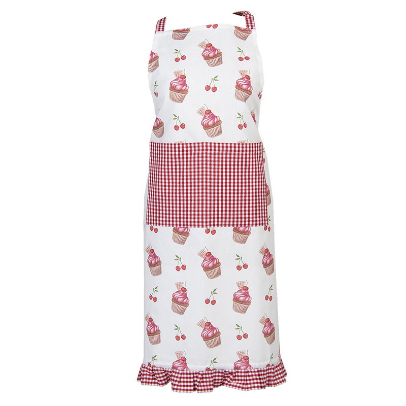 Tablier de cuisine 70x85 cm rouge rose coton Cupcakes tablier barbecue