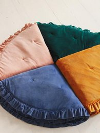 Mata Soft Velvet z Falbanką „Musztarda”